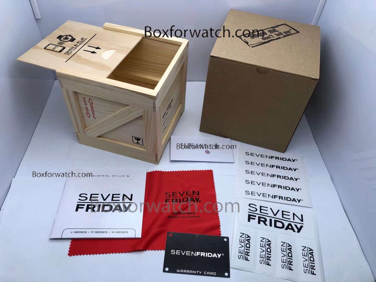 Seven Friday Original wooden watch boxes set